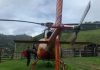 Idoso é socorrido de helicóptero após ser atacado por animal em SC
