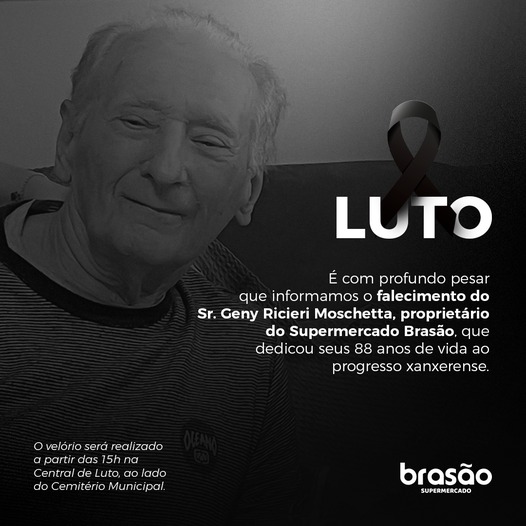 Morre proprietário do Supermercado Brasão