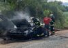 Veículo é destruído por incêndio no Oeste de SC