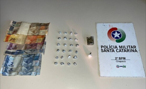 Adolescente é apreendido com drogas em Chapecó