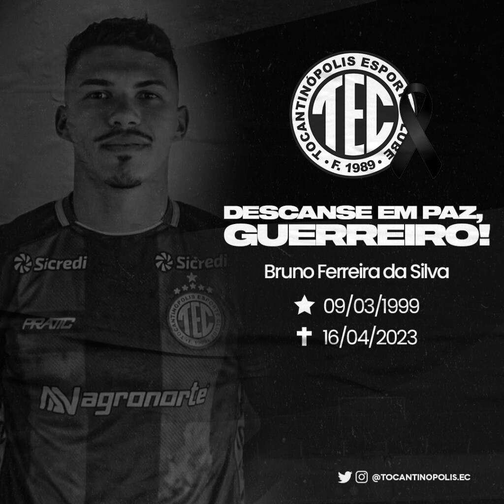 Zagueiro de clube brasileiro morre após acidente de trânsito
