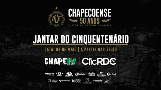 Em comemoração ao aniversário da Chape, 'Jantar do Cinquentenário' acontece em Chapecó