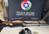 Três homens são presos por porte ilegal de arma de fogo no Oeste de SC