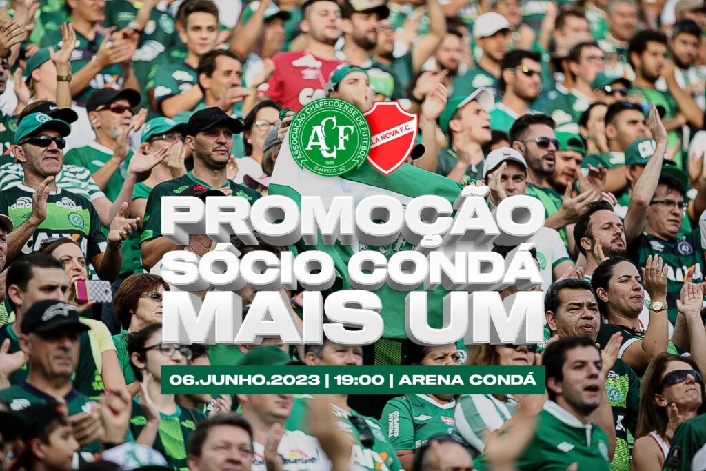 Com promoção ‘Sócio +1 na Arena’, Chape divulga serviço de jogo para a partida contra o Vila Nova