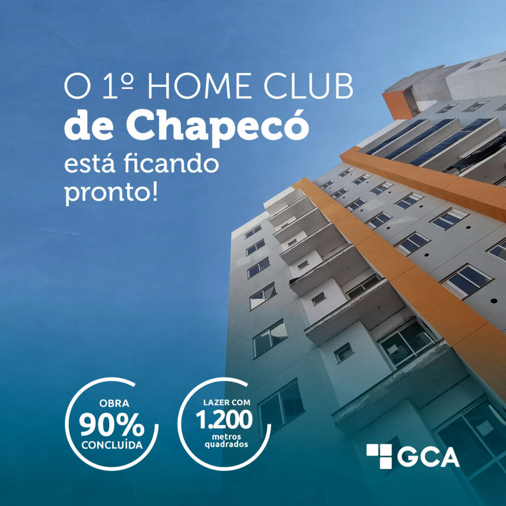 Primeiro Home Club de Chapecó ficará pronto este ano e é destaque pelos diferenciais