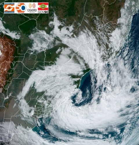 Defesa Civil de Santa Catarina alerta para a formação de ciclones