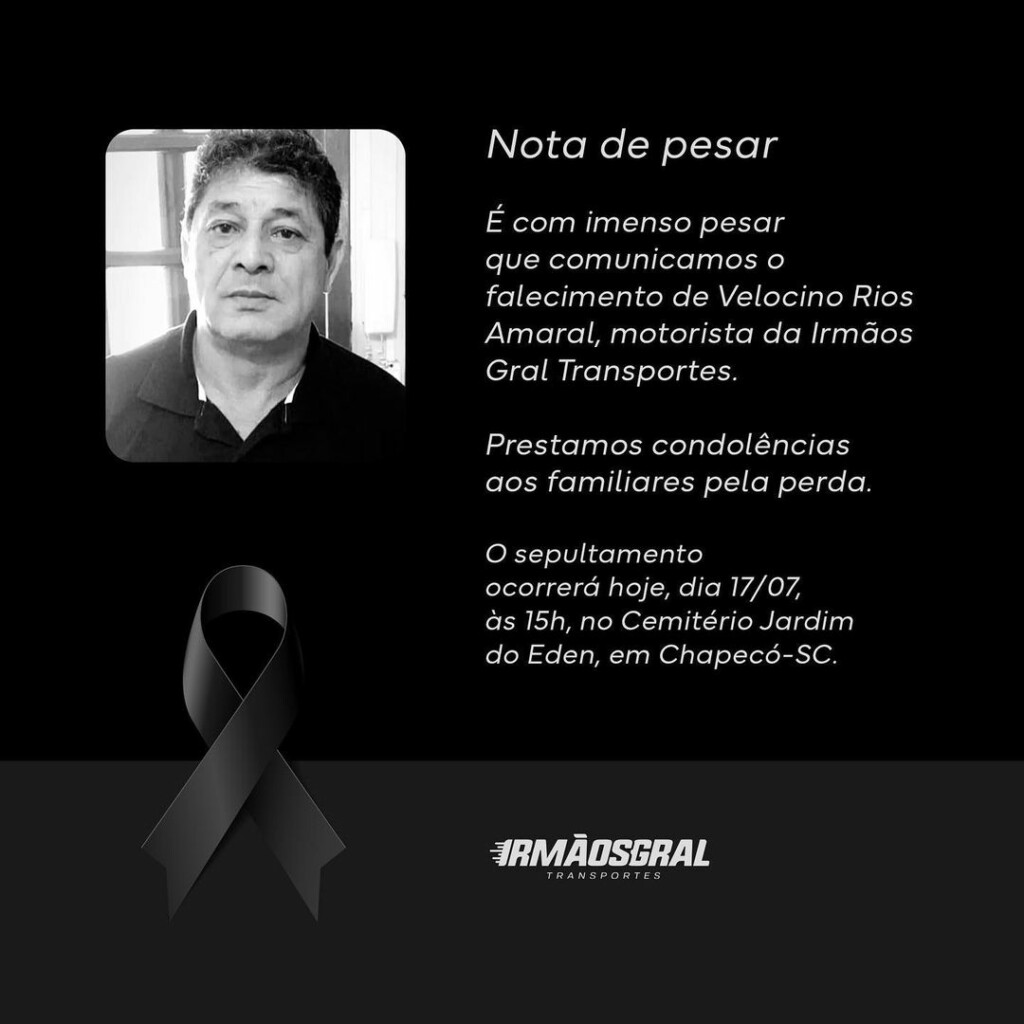 Identificado o motorista que morreu após caminhão de Chapecó tombar no Oeste de Santa Catarina