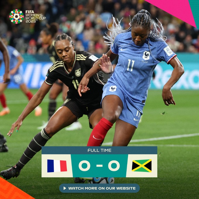 Bom resultado para o Brasil: França empata com a Jamaica pela Copa do Mundo