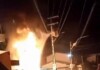 Explosão de poste causa incêndio e assusta populares