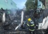 Casa utilizada por andarilhos é destruída após incêndio em Chapecó