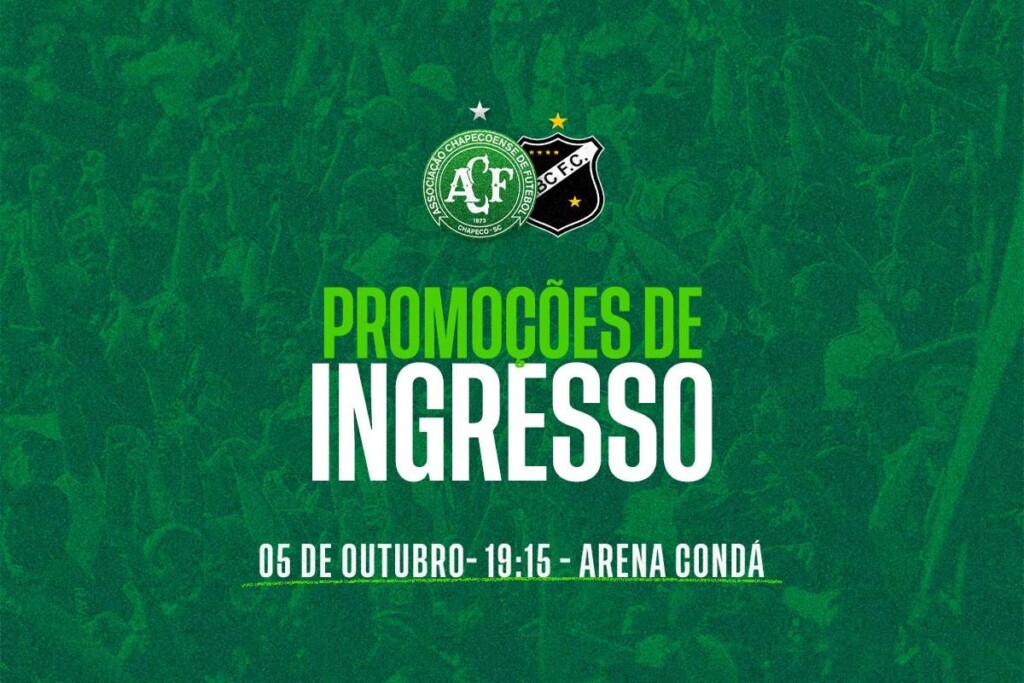 Para lotar a Arena Condá: Chacoense divulga promoções de ingresso para a partida contra o ABC