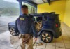 PRF realiza apreensão mais de 700 kg de maconha e recupera carro roubado em SC