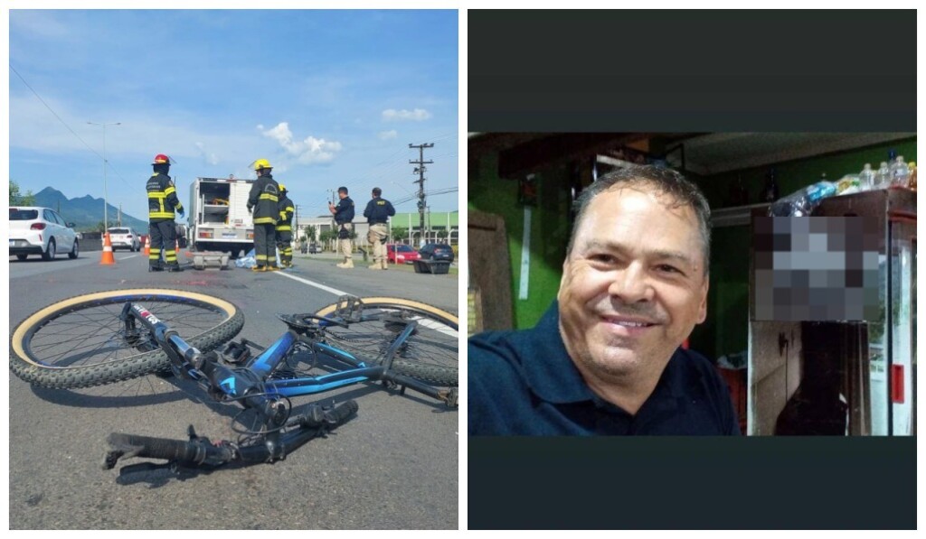 Ciclista morre após acidente com caminhão em Santa Catarina