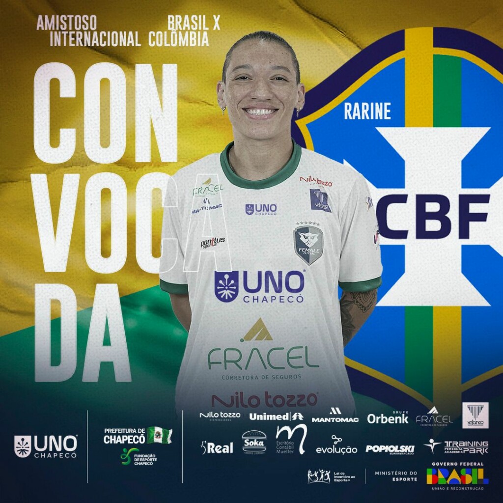 Atleta da Female de Chapecó é convocada para a Seleção Brasileira