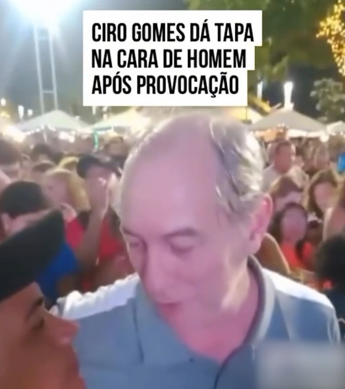 V DEO Ciro Gomes reage com tapa ap s provoca o ClicRDC