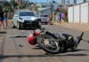 VÍDEO: Motociclista fica gravemente ferido após colisão em Chapecó