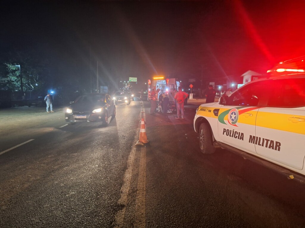 Motociclista fica gravemente ferido após colisão na SC-157