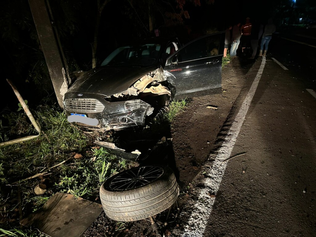  Coronel Freitas: Colisão entre dois veículos deixa um homem ferido