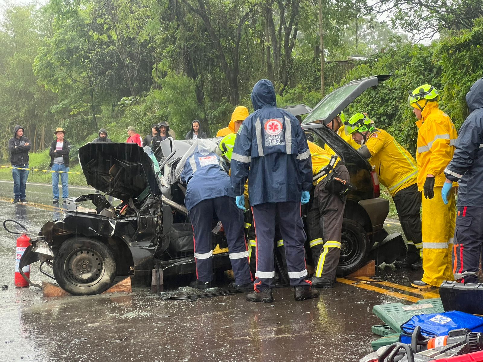 Grave acidente na SC-157 entre Chapecó e Coronel Freitas