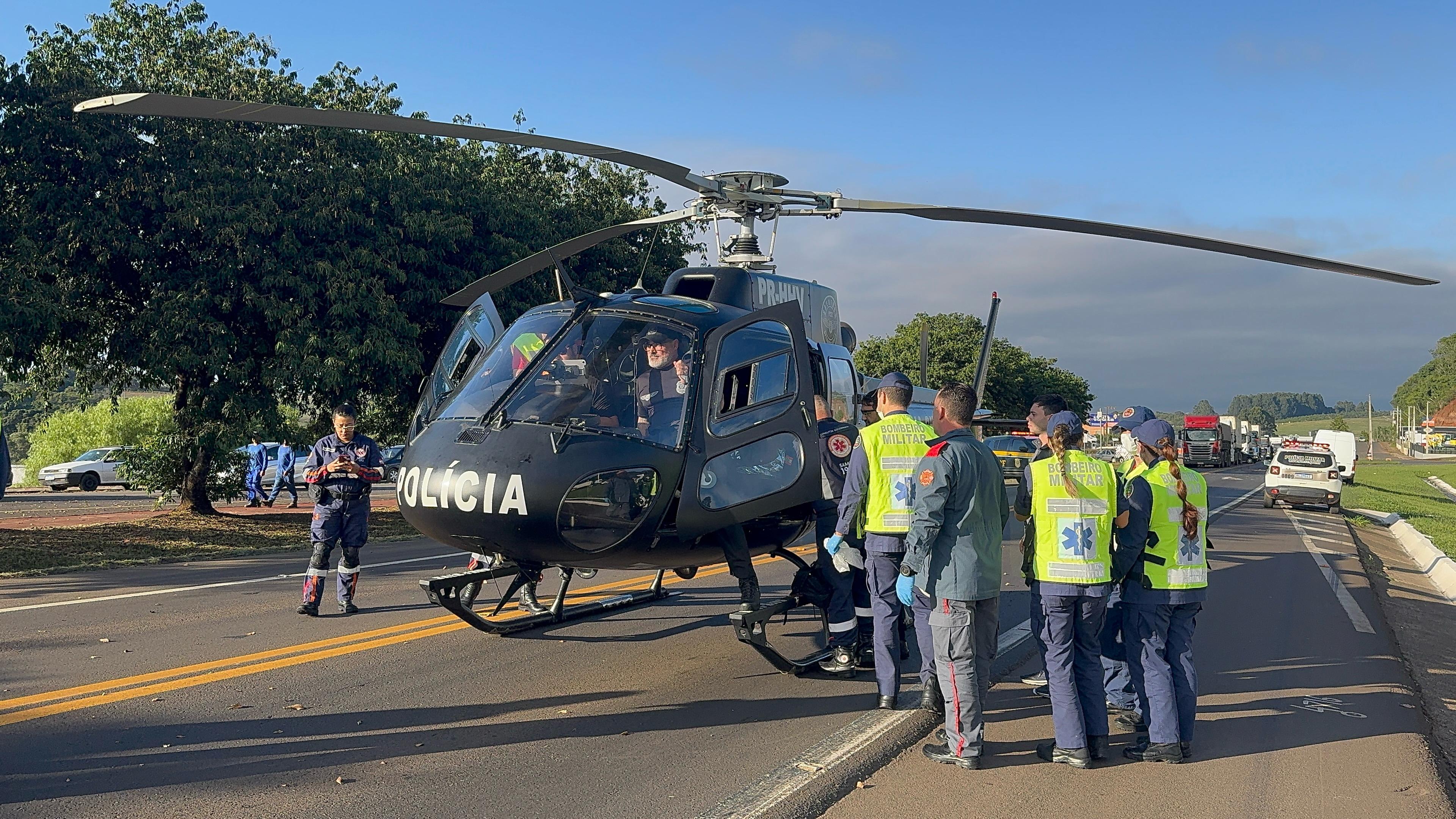 Cordilheira Alta: Grave acidente entre motocicleta e caminhão