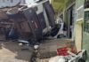 Caminhão desgovernado atinge carros e deixa idosos feridos no Oeste de SC