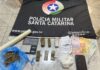 Casal é flagrado com cocaína e maconha após denúncia de tráfico internacional no Oeste de SC