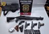 Polícia Civil apreende armas e munições após ameaça no Oeste Catarinense