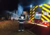 Aviário pega fogo durante a madrugada no Oeste Catarinense