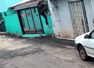 VÍDEO: Casal é flagrado furtando casa de familiares em Chapecó