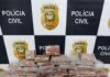Passageiro é detido com mala cheia de maconha em ação da Polícia Civil no Oeste Catarinense