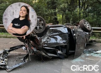 LUTO: Identificada jovem de 18 anos que morreu em capotamento no Oeste de SC