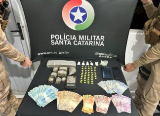 Homem com tornozeleira eletrônica é preso por tráfico no Oeste catarinense