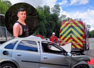 Identificado jovem que morreu após grave acidente entre carro e caminhão no Oeste de SC