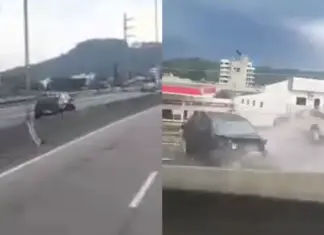 VÍDEO: Idoso morre após trafegar na contramão e causar acidente em rodovia de SC; Assista o momento do acidente