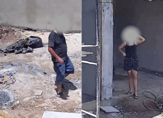 VÍDEO: Casal é flagrado furtando fios em obra em Chapecó