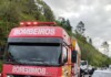 Motociclista fica ferido após colisão entre BMW e Jetta na BR-282