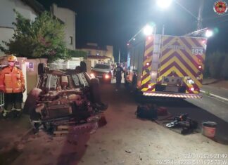 Mulher morre após grave colisão entre três veículos no Oeste de SC