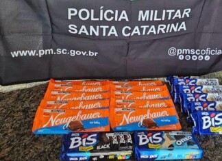 Homem é detido com chocolates furtados em mercado do Oeste Catarinense