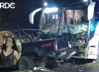 Identificado casal que morreu após grave acidente entre caminhonete e ônibus em SC