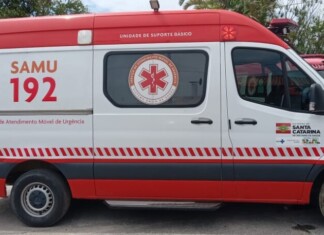 Idosa é atropelada em Chapecó na faixa de pedestres