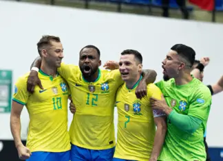 Copa América de Futsal: Com gol de chapecoense, Brasil vence Peru e decide título com a Argentina