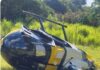 Helicóptero da PM cai durante operação policial no Oeste do Paraná