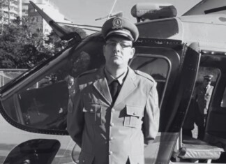 Sargento da PM morre atingido por tronco de árvore em Santa Catarina