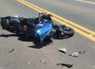 Motociclista fica ferido em colisão traseira na SC-283