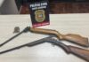 Polícia Civil apreende armas e munições em operações contra ameaças no Oeste Catarinense