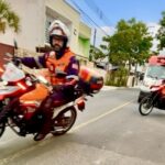 Agilidade das motolâncias do SAMU salva bebê de engasgo em SC