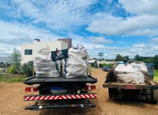 PM apreende oito toneladas de baterias contrabandeadas no Oeste de SC