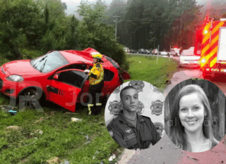 Bombeiro militar do Oeste e namorada morrem em grave acidente na BR-282