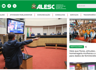 Alesc lança novo portal mais moderno e acessível para aproximar população do Legislativo