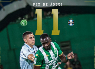 Chapecoense empata com Grêmio em jogo histórico na Arena Condá